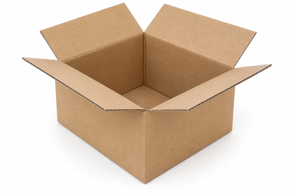 Shipping cartons, illustrative box design with no branding