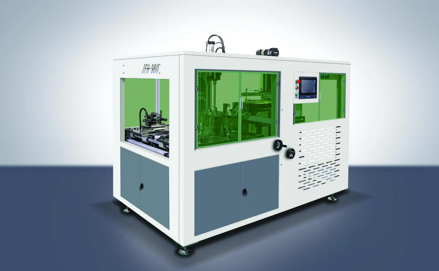 XD-09 Xunding Automatic mailer box forming machine, image extracted from the company catalogue