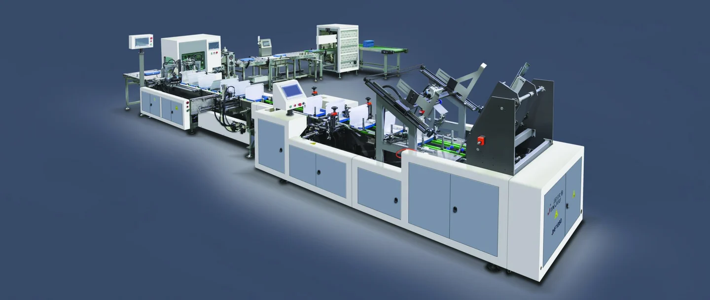XD-11 Xunding Automatic mailer box forming line, image extracted from the company catalogue