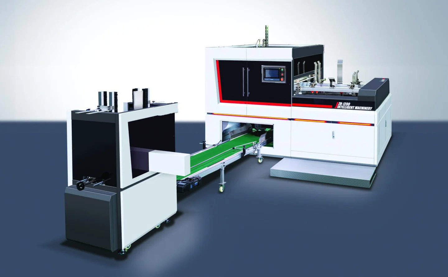 XD-Z02 Xunding Multifunctional box folding machine, image extracted from the company catalogue