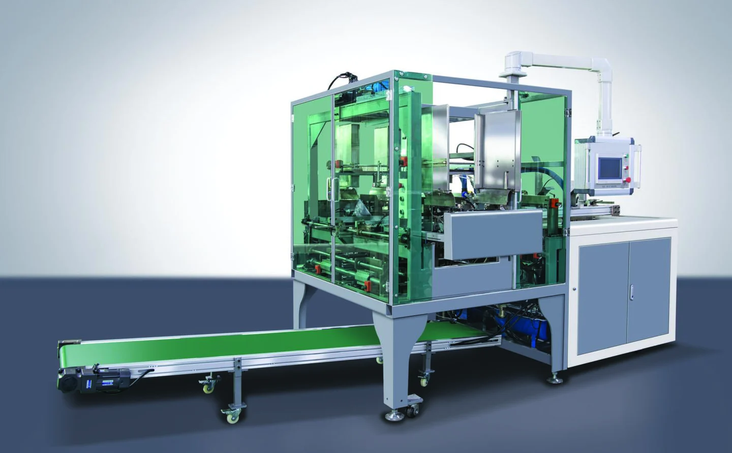 XD-Z04 Xunding Three-piece fruit box forming machine, image extracted from the company catalogue