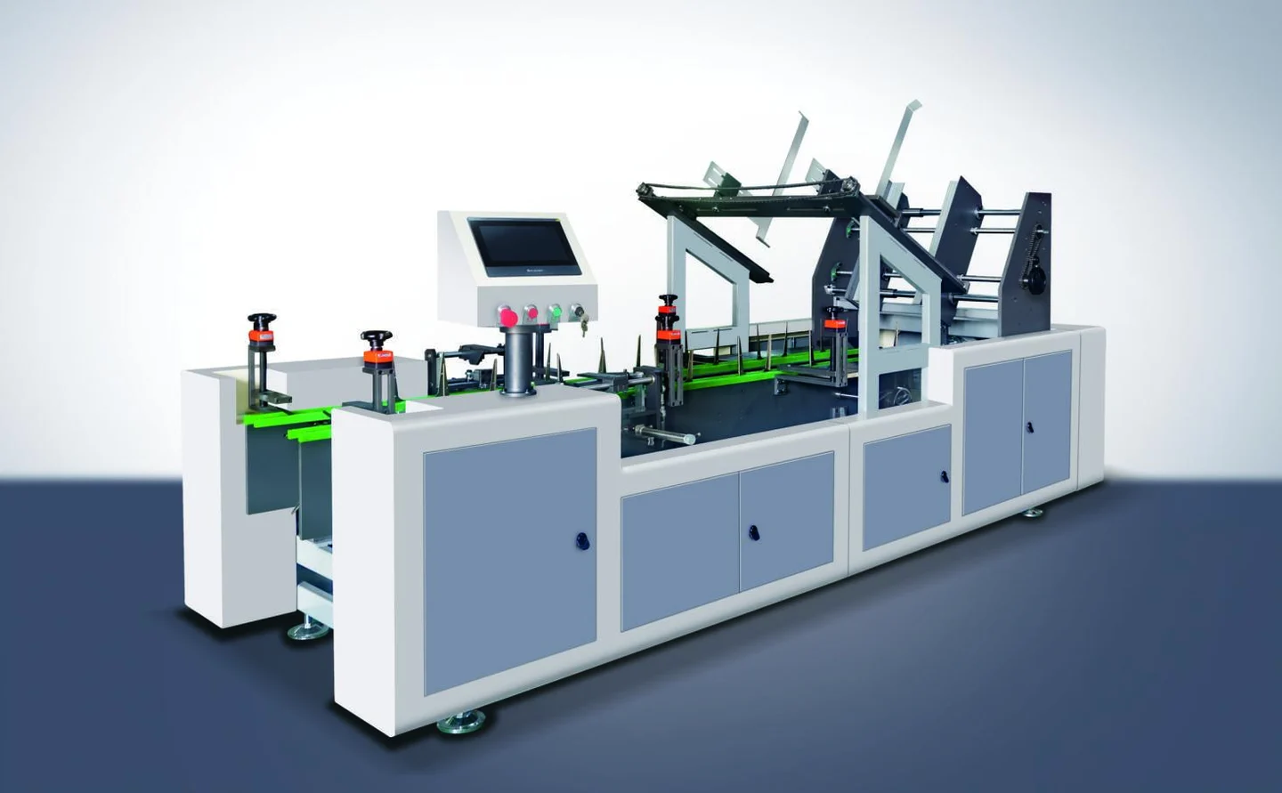 XD-Z10 Xunding Automatic mailer box forming machine, image extracted from the company catalogue