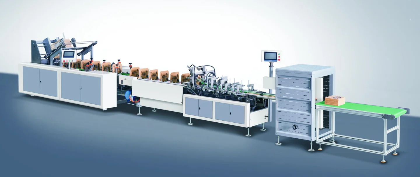 XD-Z12 Xunding Automatic mailer box assembly line, image extracted from the company catalogue